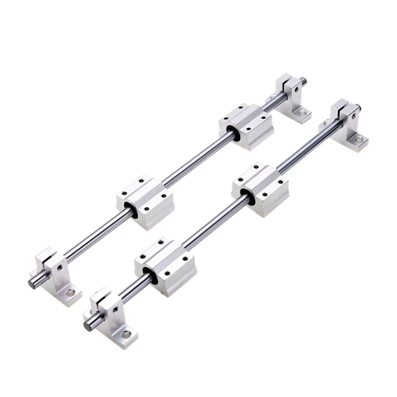 

8Mm 300Mm Linear Rail Shaft With Sk8 Scs8Uu Guide Support Bearing Slip Motor For Diy Cnc Routers Mills Lathes