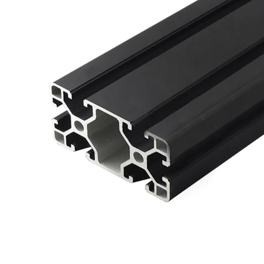 4080BlackAluminumProfileExtrusionEuropeanStandardAnodizedLinear