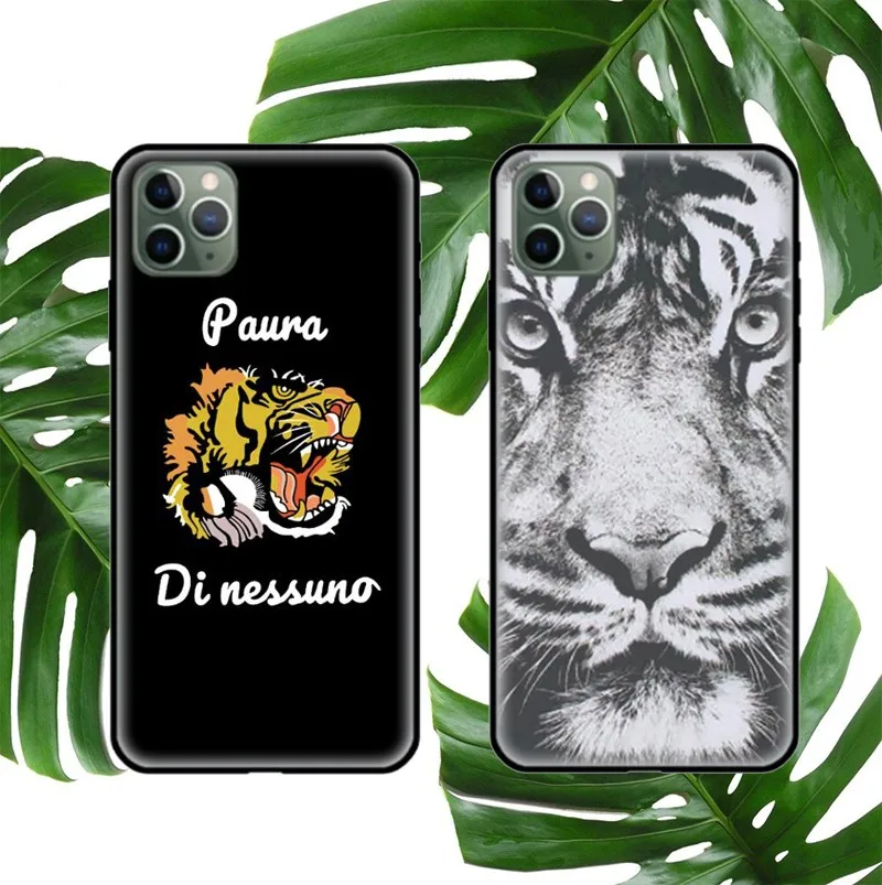 

Luxury brand tiger soft case for iphone 11 pro x xs max xr 8 7 6 6s plus SE 2 matte silicone phone cover Trend coque fundas capa