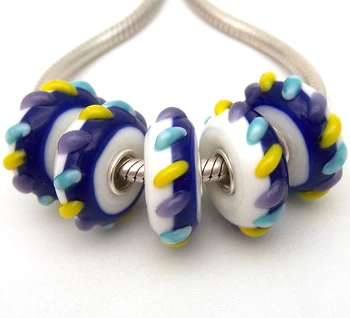 

JGWGT 2226 5X 100% Authenticity S925 Sterling Silver Beads Murano Glass beads Fit European Charms Bracelet diy jewelry Lampwork