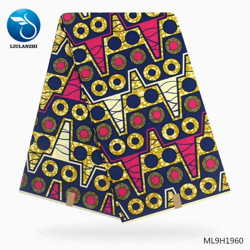 LIULANZHI африканская восковая ткань s хлопок батик ткань последний стиль многоцветный настоящая вощеная ткань Анкара 6 ярдов ML9H1950-ML9H1969