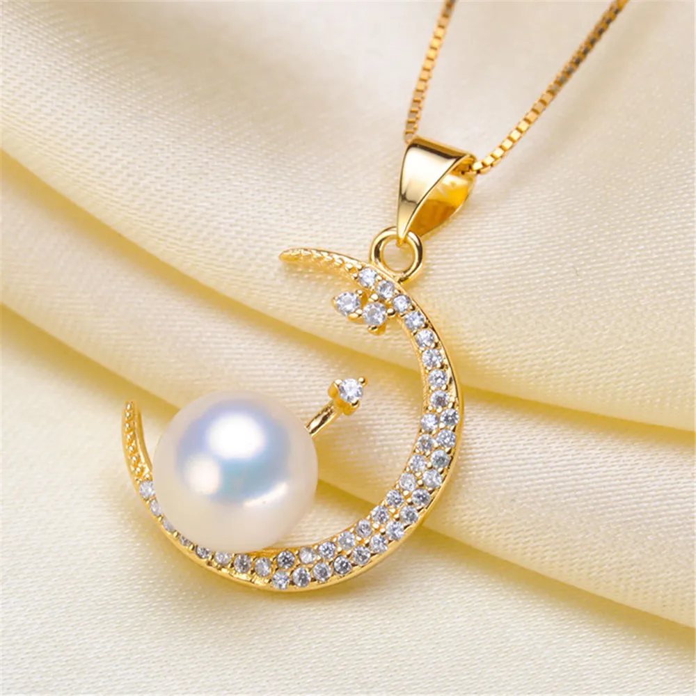 

1pcs Gold Plated Pendant Base Mussel Bead Pearl Pendant Mountings Settings diy Blank Jewelry Mountings