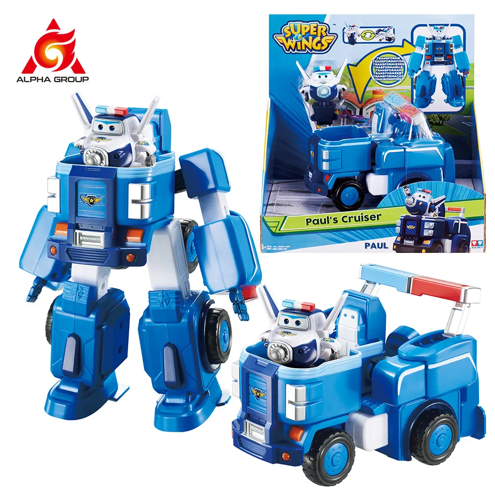 HOT SALES! Super Wings BIG BIZE Space Adventure Engineering Vehicle Toy Set With Deformation Transforming Robot Movable Toy For Kid Gift