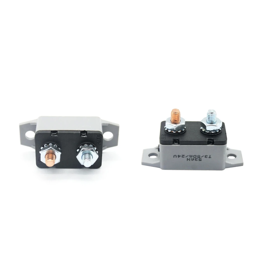 Support For Manual Fuse Reset Of Automatic Circuit Breaker For RV Maine Camper 12V-24V 50A