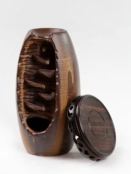 

Backflow incense burner Dehua ceramic agarwood sandalwood backflow incense home incense tower incense painted pottery ornaments