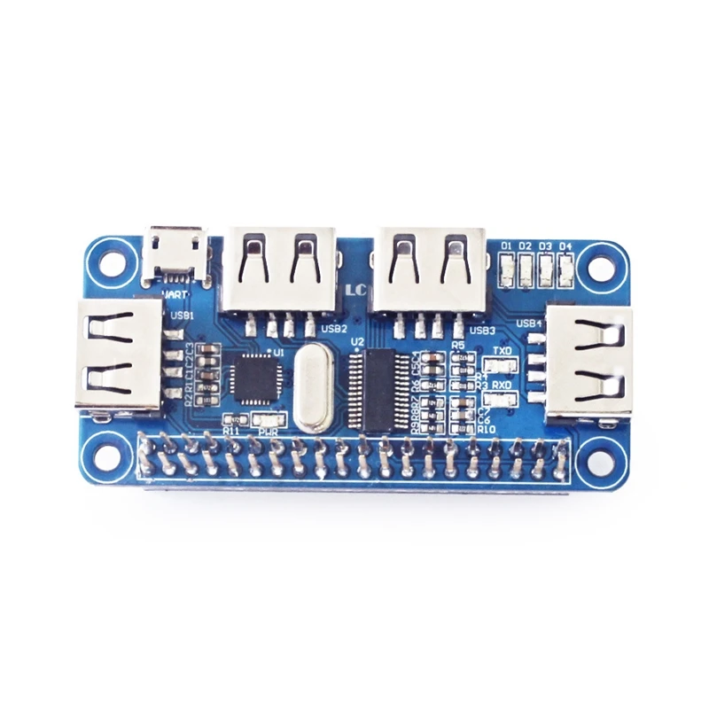 Профессиональный usb хаб с 4 портами для UART Integrated Universal Raspberry Zero/Zero W/3B +|Сетевые