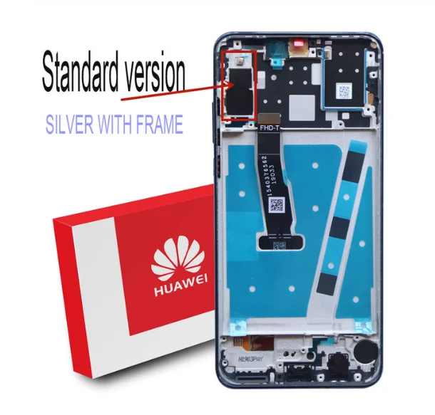 Original 2312*1080 Display Replacement for Huawei P30 Lite Nova 4e LCD Touch Screen Digitizer Assembly MAR-LX1 LX2 AL01 - Цвет: Standard Silver