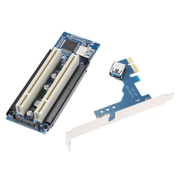 

PCI-E to PCI Adapter Card PCI-E to Dual PCI Slot Expansion Card Support Capture Card/Golden Tax Card/Sound Card