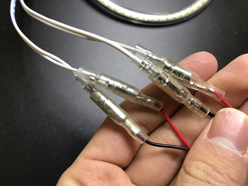 HochiTech ультра яркий SMD белый светодиодный ангельские глазки 2500LM 12V halo Кольцо Комплект дневного света DRL для Chevrolet Aveo 2011