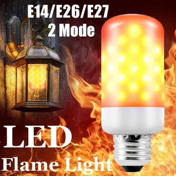 

E27 Flame Bulb LED Dynamic Flame Effect Fire Light Bulbs Corn Bulb Creative Flickering Emulation Decor LED Lamp Lighting Lamp