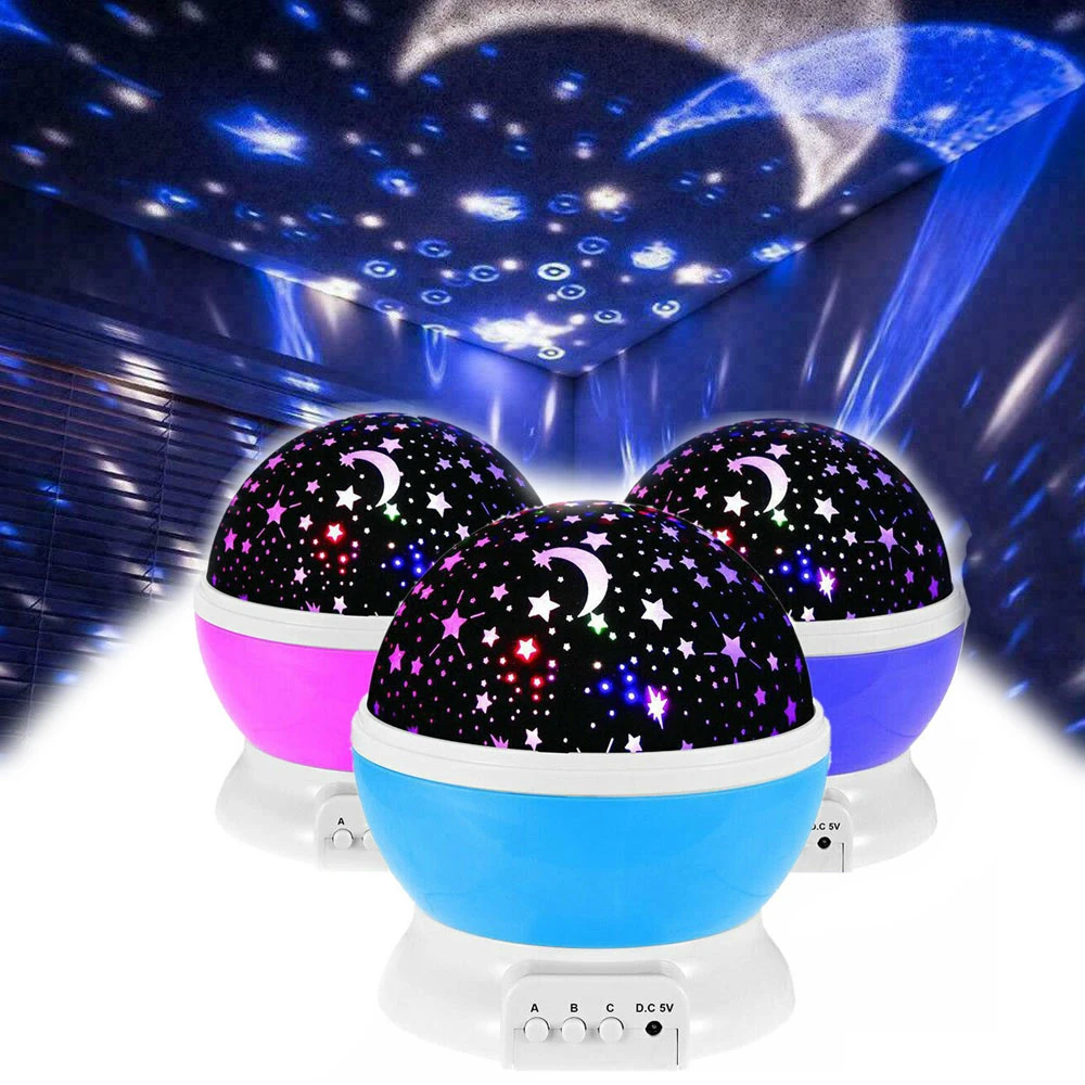 hatch night light Star Sky Rotating Starry Lamp Atmosphere Lamp Kids Gift Disco Ball LED Ambient Neon Night Light Projector For  Baby Room Decor childrens night lights