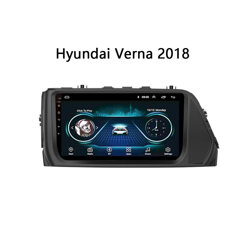 Автомобильное радио для Hyundai Verna 2018 GPS навигация Мультимедийная система 9 &quotвидео