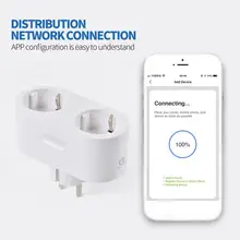 Горячая Распродажа многофункциональная Wifi Двойная Розетка умная розетка мобильный телефон дистанционное управление розетка домашняя умная розетка