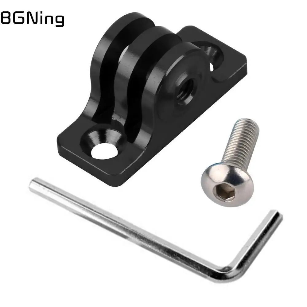BGNing Aluminum Alloy Flat Bottom Mount Adapter With Tool Fixed Base For Gopro Max 9 8 7 6 5 SJCAM SJ4000 XiaoYi Action Camera |