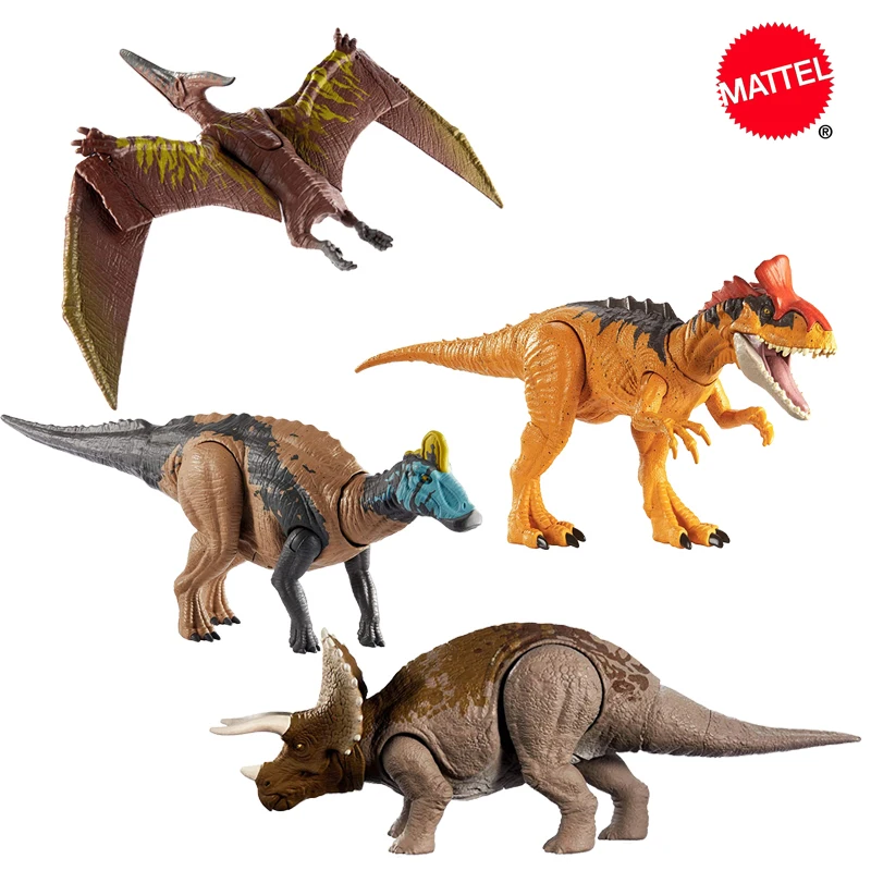Мир Юрского периода Sound Strike Cryolophodaurus Enmontosaurus Pteranodon Triceratops динозавр фигурка игрушка