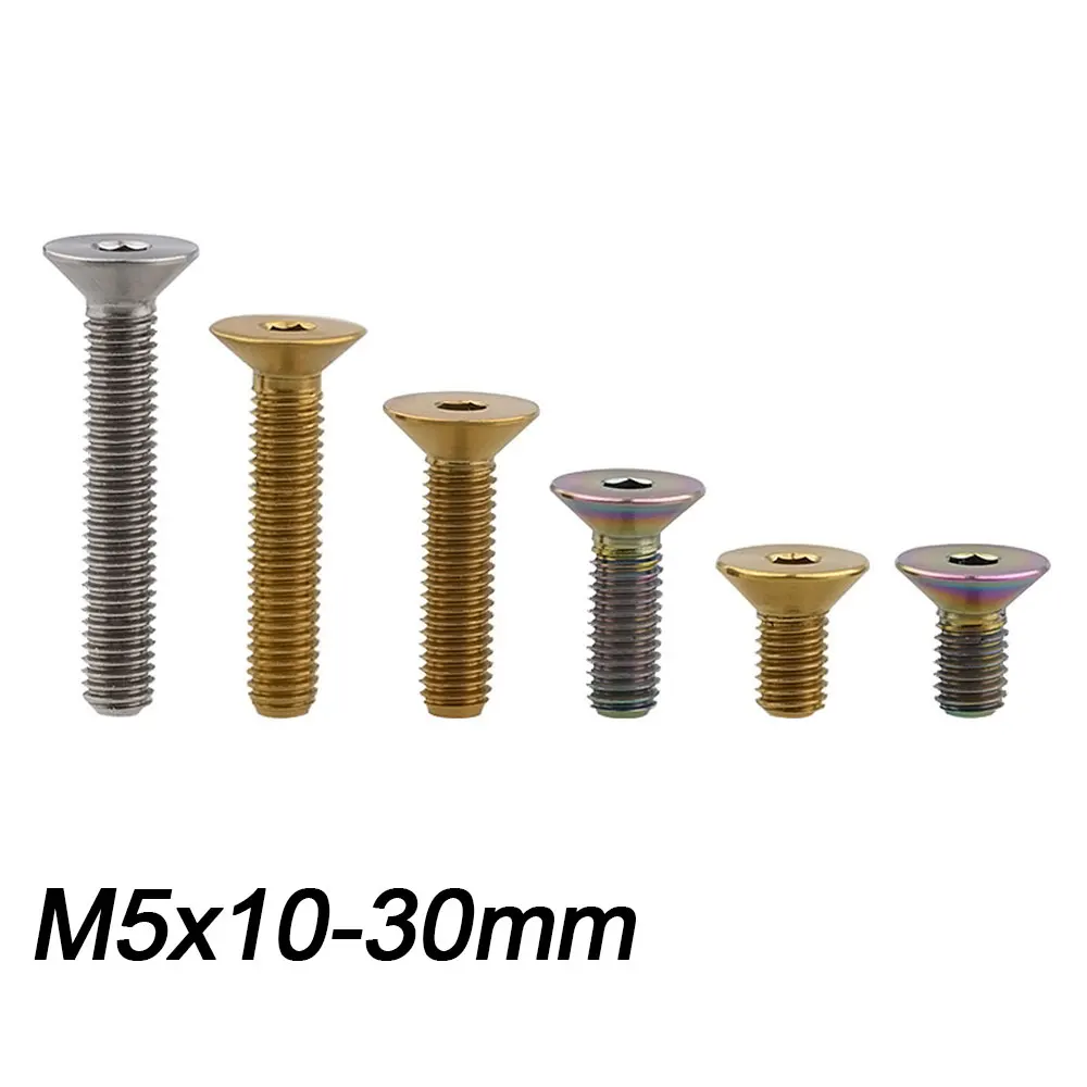 

Xingxi Titanium Ti M5x10 12 15 20 25 30mm Allen Key Flat Countersunk Head Screw Bolt