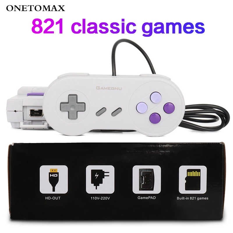 

8 Bit Mini Retro Classic Video Game Console TV Game Player Built-in 821/620 Games Family Video Game Console With AV/HDMI Output