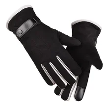 Outono e inverno luvas masculinas e femininas dedo cheio toque esportes ao ar livre à prova de vento impermeável lã quente correndo luvas de esqui