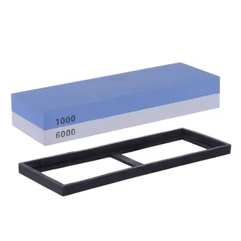 

Professional Grade 2-IN-1 1000/6000 Grit Whetstone 2-sided Corundum Coarse Sharpening Fine Knife Sharpening Stones With Honing-R