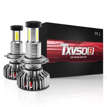 

Auto LED Headlight Waterproof High+low beam Canbus Error Free Replacement