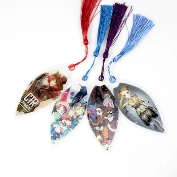 

Anime Asymmetrical Battle Arena Leaf Shape Bookmarks Waterproof Transparent PVC Plastic Bookmark Beautiful Book Marks Gift