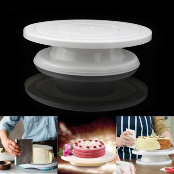 

DIY Cake Turntable Baking Mold Cake Plate Rotating Round Cake Decorating Tools Rotary Table Pastry Supplies Baking Accessories