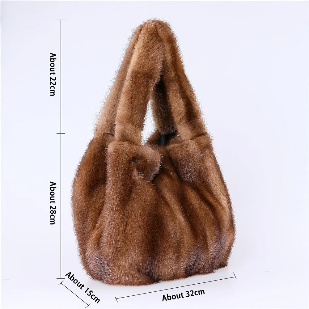 Korean Casual Faux Fur Bags For Womens Luxury Designer Handbags Purses 2024  New In Imitation Rex Rabbit Fur Comfortable Shoulder - AliExpress