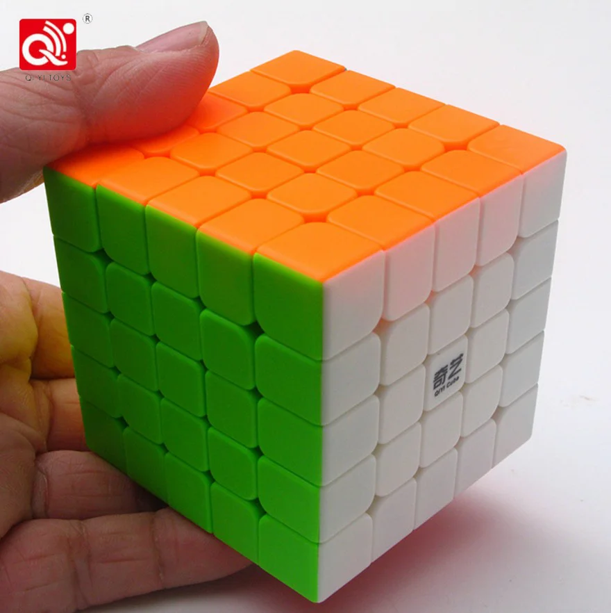 Нео Куб 5x5x5 Cubo Magico Qiyi Qizheng S волшебный куб 5x5 без наклеек кубический антистресс 5 на 5 игрушки для детей