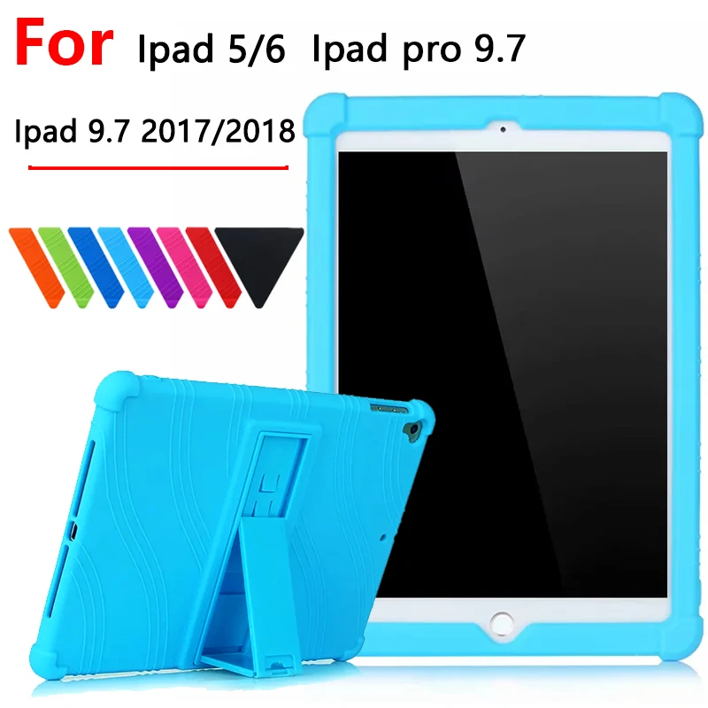 Силиконовый чехол для Apple ipad 5 6 9,7 дюймов планшетный ПК Мягкий защитный чехол для ipad Air 2 ipad Pro 9,7 ipad 9,7