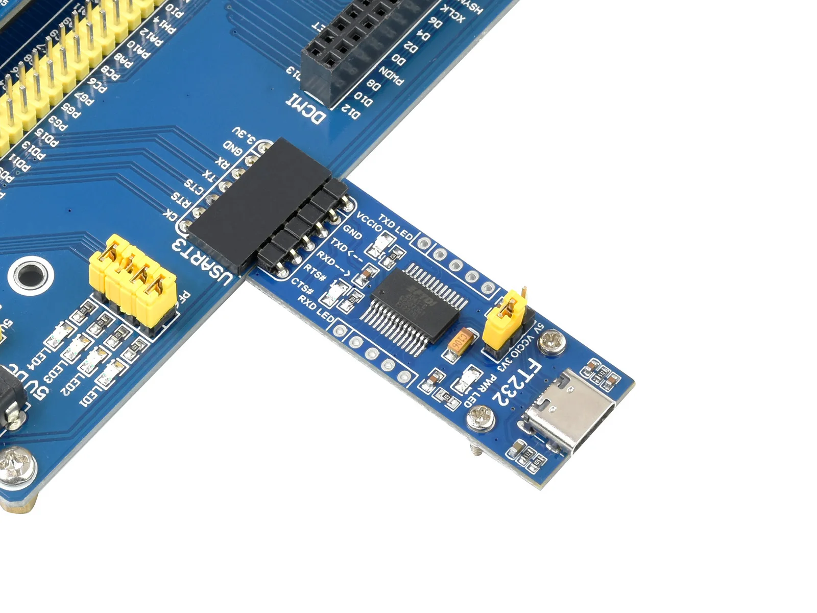FT232 USB UART  (CŸ),FT232 USB-UART (TTL)  , USB-C Ŀ, 3.3V, 5V   ȣȯ