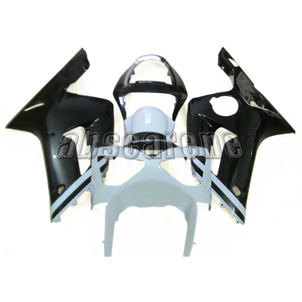 Мотоцикл Полный комплект обтекателя для Kawasaki ZX6R ZX-6R 2003 2004 03 04 ABS пластиковая система впрыска Кузов глянец Черный Белый ковбочки