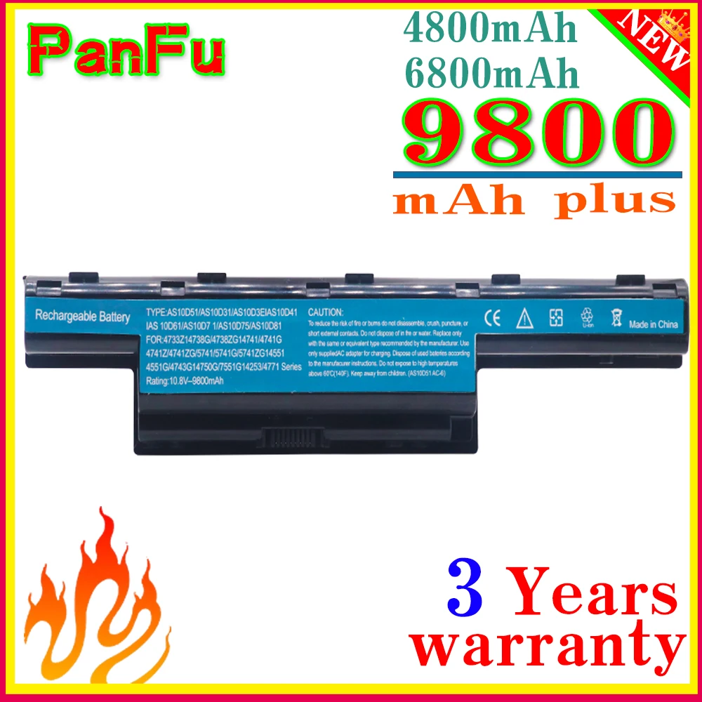 100% Laptop Battery For Acer Aspire V3 5741 5742 5750 5551G 5560G 5741G 5750G AS10D31 AS10D51 AS10D61 AS10D71 AS10D75 AS10D81 | Компьютеры