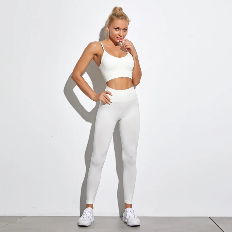 2/3/4PCS Yoga Set Workout Seamless Women Sportswear Gym Clothing Sports Suits Fitness Short Sleeve Crop Top High Waist Leggings