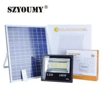 

SZYOUMY 20W 50W 150W Solar Flood Light Double Color LED Solar LED Flood Light Outdoor Light For Garden Yard Wall Floodlight