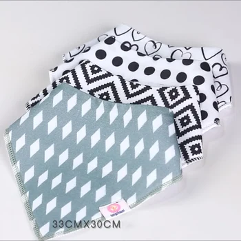 

Baby Saliva Towel Cotton Bib 4 Pieces Explosion Baby Bib Newborn Supplies Baby Boy Baby Girl Double Triangle Scarf