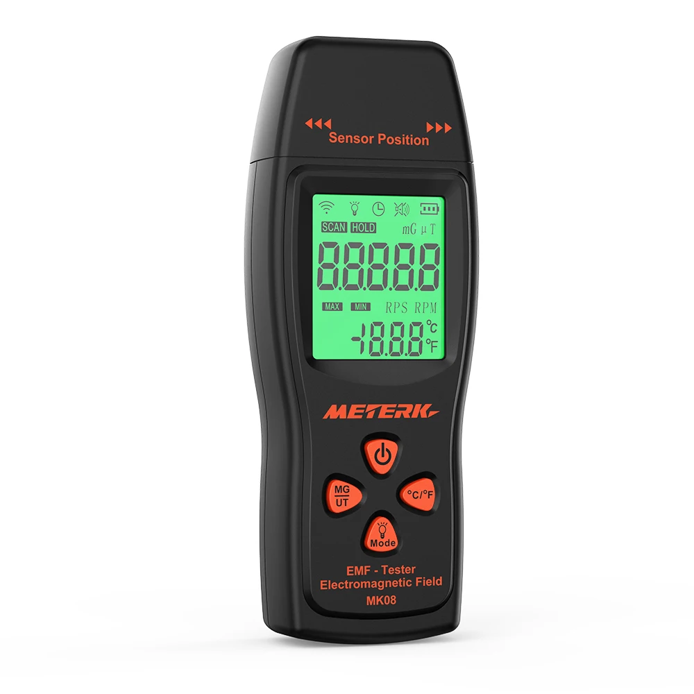Meterk электромагнитный дозиметр lcd EMF метр ручной дозиметр электромагнитного поля дозиметр радиации Тестер