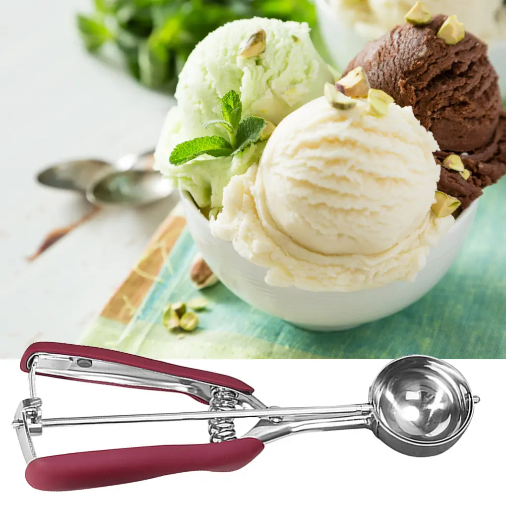 3cm Ice Cream Scoop Cookie Ball Stainless Ice Cream Ball Spoon