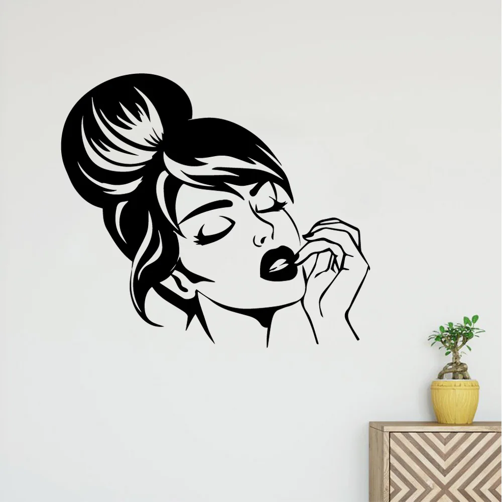 Creative Beauty Salon Wall Stickers Barber Shop Spa Sticker Home Decor For Commercial District Decoration Accessories