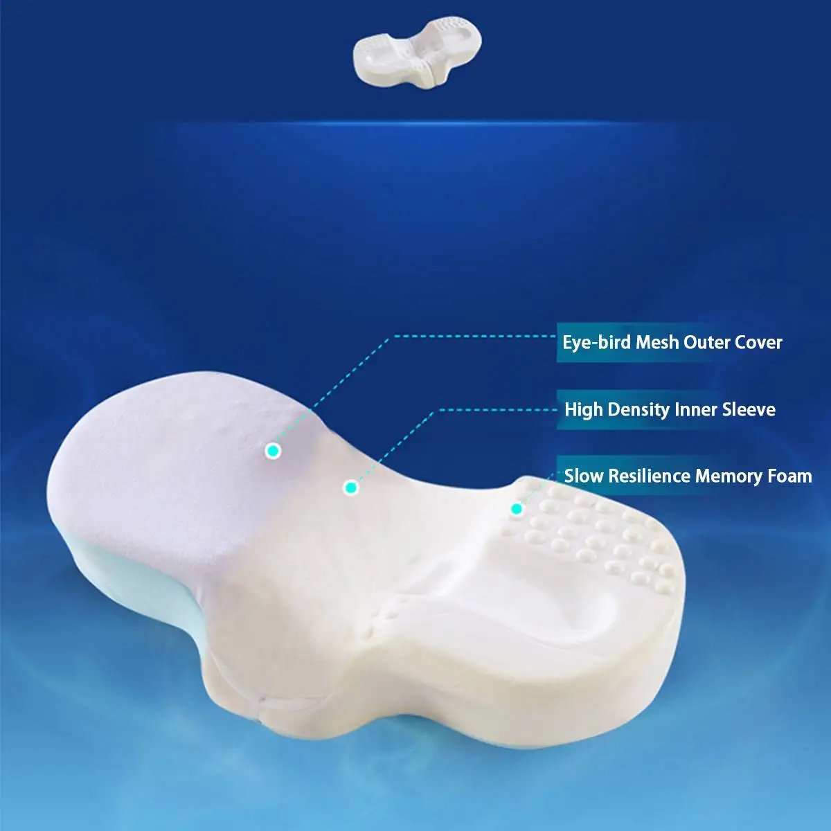 

Special Pillow For Professional Eyelash Extension Curve Soft Grafted Eyelashes Ergonomic Memory Beauty Pillow Stand Grafted