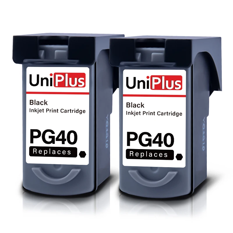 UniPlus PG40 CL41 для Canon картридж с чернилами для принтера Canon 40 PG 40 объектива Цифрового Фотоаппарата Canon 41 CL 41 Pixma iP1880 iP1900 iP1980 iP2200 iP2400 - Цвет: 2pcs-PG40 Black