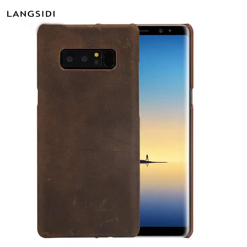 

Genuine Leather phone case for Samsung Galaxy S8 case S8plus S9plus Note 8 Suitable for men and women Anti-fall protection cover