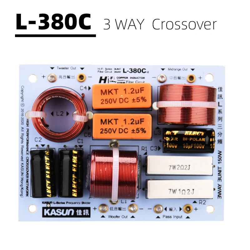 Hifidiy Viva Hi-fi Way Unidade de Alto-falante Tweeter Mais Mid Mais Bass Alto-falantes de Áudio Filtros Divisor de Freqüência Crossover L380c - Image 2