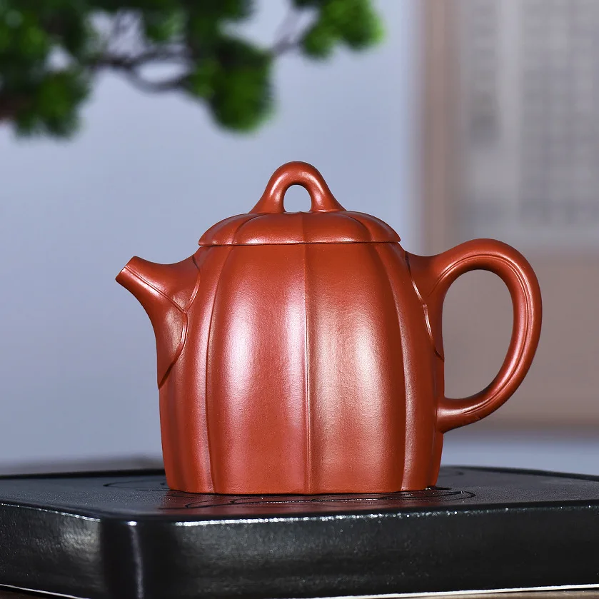 

Yixing Clay Teapot Masters Entirely Handmade Raw Ore Dahongpao Tea Eight Pieces Ryoka qin quan Pot 290cc Promotion