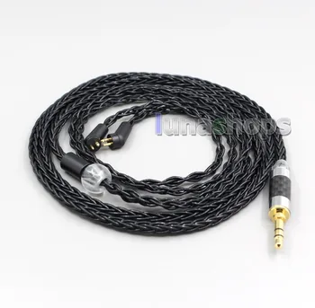 

LN006578 2.5mm 4.4mm XLR 8 Core Silver Plated Black Earphone Cable For Etymotic ER4B ER4PT ER4S ER6I ER4 2pin