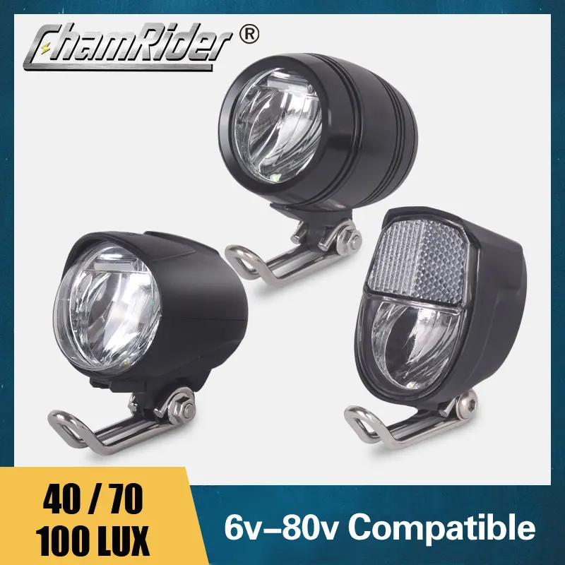 Phare Avant étanche Pour Vélo électrique/scooter - 36V/48V, 650 Lumens, IPX4