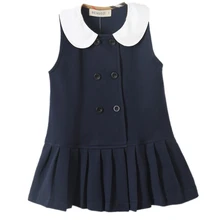 Новое летнее плиссированное платье без рукавов для маленьких девочек