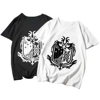 

New 2019 Men's summer Short sleeve Cartoon T-shirt Monster Hunter World Anime t shirt for man t-shirt