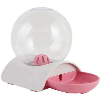 

Pet Cat Automatic Feeder Fountain Bubble Large Drinking Bowl Large Capacity Food Water Dispenser No Electricity