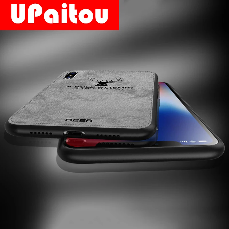 Upaitou кожаный чехол для Apple iPhone 11 Pro Max X XR XS 8 7G 6 6S Plus тканевый чехол-накладка |