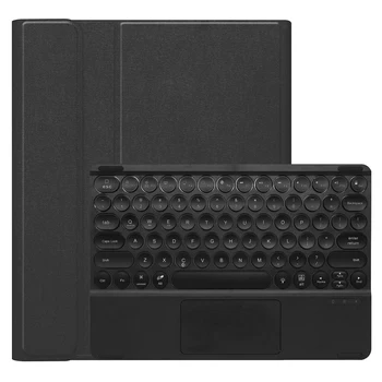 

Wireless Keyboard For 2020 iPad Pro 12.9 Inch PU Case + 7 Color Backlight Contact Keyboard 2 in 1 ic Leather Case